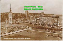 R345761 Marine Gardens And Clock Tower Margate. 33. A. H. And S. Paragon Series. - Monde