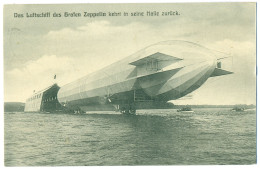 VERY RARE, Das Luftschiff Des Grafen Zeppelin Kehrt In Seine Halle Zurück, Airship, Friedrichshafen Am Bodensee, Germany - Zeppeline