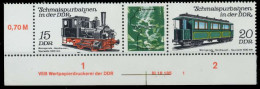 DDR ZUSAMMENDRUCK Nr WZd557DV WPD1 Postfrisch 3ER STR E X17F6C6 - Zusammendrucke