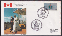 Vatican Canada 1984, Pope Paul John II Visit - Ottawa, Special Cover - Otros & Sin Clasificación