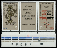 DDR ZUSAMMENDRUCK Nr WZd529 Postfrisch 3ER STR URA X188102 - Zusammendrucke