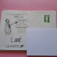 Enveloppe Repiquée XVe Salon De La Carte Postale 29 Mars 1992 Albi - Oblitération Beaucaire 30-04-1992 - 1961-....