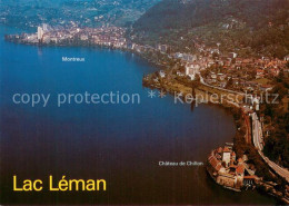 13745277 Montreux  VD Fliegeraufnahme Chateau De Chillon Lac-Leman  - Autres & Non Classés