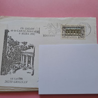 Enveloppe Repiquée IXe Salon De La Carte Postale 8 Mars 1992 Grignan 26230 - Oblitération Beaucaire 13-12-1992 - 1961-....