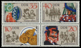 DDR ZUSAMMENDRUCK Nr 2719VB Postfrisch VIERERBLOCK SC59232 - Se-Tenant
