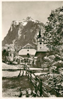 13738799 Grindelwald Mit Kirche Und Wetterhorn Grindelwald - Sonstige & Ohne Zuordnung