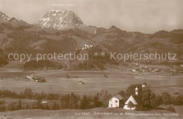 13738619 Gruyeres  Gruyere FR Vu De Broc Chapelle Des Marches  - Autres & Non Classés