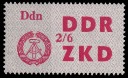 DDR DIENST LAUFKONTROLLZETTEL Nr 33 2 6 - VI Ungebraucht X1C4F36 - Autres & Non Classés
