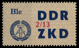 DDR DIENST LAUFKONTROLLZETTEL Nr 37 2 13 - XIII X1C4F52 - Other & Unclassified