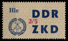 DDR DIENST LAUFKONTROLLZETTEL Nr 37 2 05 - V Postfrisch X1C4F86 - Altri & Non Classificati