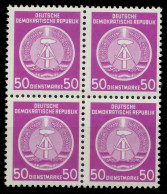 DDR DIENST HAMMER ZIRKEL Nr 14XII Postfrisch VIERERBLOC X1CD8D6 - Other & Unclassified