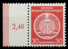 DDR DIENST HAMMER ZIRKEL Nr 11XII Postfrisch SRA X1D26AE - Andere & Zonder Classificatie