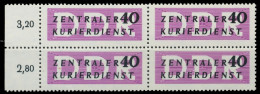 DDR DIENST VERWALTUNGSPOST-A ZKD Nr 8 Postfrisch VIERER X1D28C2 - Autres & Non Classés