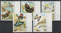 Sao Tome E Principe  1989  Butterflies,Birds  Set  MNH - Farfalle