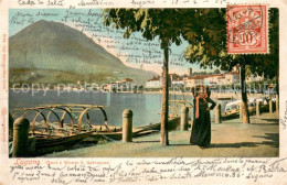 13738399 Lugano Lago Di Lugano Quai E Monte San Salvatore Lugano Lago Di Lugano - Autres & Non Classés