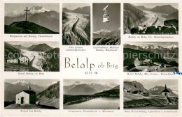 13738079 Belalp Bergkreuz Fletschhorn Berghotel Bergkapelle Aletschgletscher Luf - Sonstige & Ohne Zuordnung