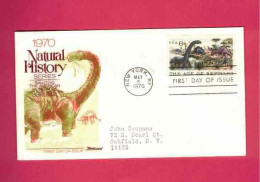 FDC De 1970 Des USA EUAN - YT N° 893 - Reptiles - Prehistorics