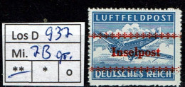 Deutsches Reich Feldpost Insel Kreta Mi. 7 B **, Gepr. Dr. Dub - Neufs
