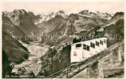 13737279 Braunwald GL Braunwaldbahn Mit Toedikette Braunwald GL - Sonstige & Ohne Zuordnung