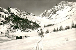 13737219 Fafleralp Loetschental Mit Loetschenluecke Schienhorn Sattelhorn Fafler - Sonstige & Ohne Zuordnung