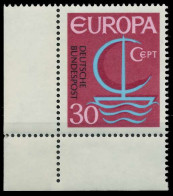 BRD BUND 1966 Nr 520 Postfrisch ECKE-ULI X30DD3A - Nuevos