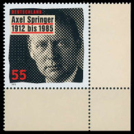 BRD BUND 2012 Nr 2927 Postfrisch ECKE-URE X325E8A - Unused Stamps