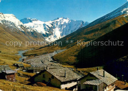 13736077 Avers-Juf GR Mit Forcellina Und Piz Turba Vorn Gasthaus Alpenrose  - Autres & Non Classés