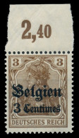 BES. 1WK LANDESPOST BELGIEN Nr 1 POR Postfrisch ORA X4112A2 - Occupation 1914-18