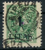 MEMEL 1923 Nr 205 Gestempelt Gepr. X41654E - Memel (Klaïpeda) 1923