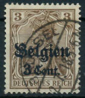 BES. 1WK LANDESPOST BELGIEN Nr 11aI Gestempelt Gepr. X4431CE - Ocupación 1914 – 18