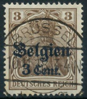 BES. 1WK LANDESPOST BELGIEN Nr 11aI Gestempelt Gepr. X4431A2 - Occupazione 1914 – 18