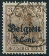 BES. 1WK LANDESPOST BELGIEN Nr 11aI Gestempelt Gepr. X4431B2 - Besetzungen 1914-18