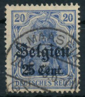 BES. 1WK LANDESPOST BELGIEN Nr 18b Gestempelt Gepr. X4432EE - Besetzungen 1914-18