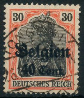 BES. 1WK LANDESPOST BELGIEN Nr 19 Zentrisch Gestempelt X44330E - Occupation 1914-18