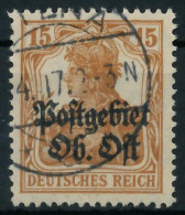 BES. 1WK PG OBER OST Nr 6 Gestempelt Gepr. X4434AE - Occupazione 1914 – 18