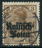 BES. 1WK D-POST IN POLEN Nr 1 Gestempelt X44353E - Besetzungen 1914-18