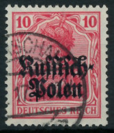 BES. 1WK D-POST IN POLEN Nr 3 Gestempelt X44354E - Besetzungen 1914-18