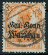 BES. 1WK D-POST IN POLEN Nr 9a Gestempelt X443582 - Besetzungen 1914-18