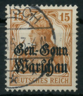 BES. 1WK D-POST IN POLEN Nr 11 Gestempelt Gepr. X4435AE - Occupazione 1914 – 18