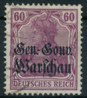 BES. 1WK D-POST IN POLEN Nr 16b Gestempelt Gepr. X4436CE - Ocupación 1914 – 18