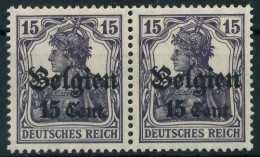 BES. 1WK LANDESPOST BELGIEN Nr 16bII Postfrisch WAAGR P X443706 - Bezetting 1914-18