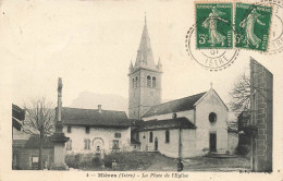 CPA Hières-La Place De L'église-4-Timbre     L2910 - Andere & Zonder Classificatie