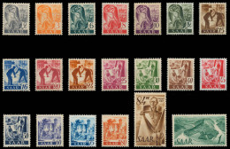 SAARLAND 1947 Nr 206-225 Postfrisch S01F82A - Unused Stamps