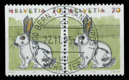 SCHWEIZ 1991 Nr 1436Dl 1436Dr Gestempelt WAAGR PAAR X729106 - Used Stamps