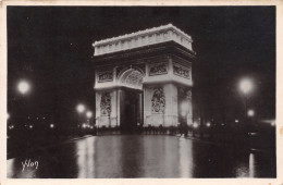 75-PARIS L ARC DE TRIOMPHE ET L ETOILE-N°T1163-G/0265 - Triumphbogen