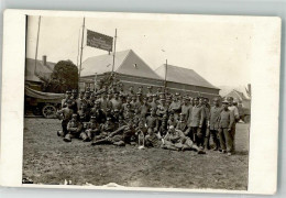 13977009 - Ortsunterkunft Der Fuss-Artillerie Munitions Kraftrad  Gruppenfoto  WK I - Reggimenti