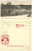 RARE CARTE MENU Coupe Gordon Bennett 1905 CIRCUIT MICHELIN ROUTE EN CORNICHE ET VIRAGES APRES PONTAUMUR - Otros & Sin Clasificación