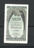 Reklamemarke Pisku, Sjezd Ceského Soukromého Uradnictva 1912, Adler  - Vignetten (Erinnophilie)