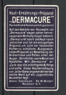 Reklamemarke München, Haut-Ernährungs-Präparat Dermacure Der Firma M. Winter  - Erinnophilie