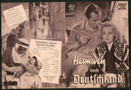 Filmprogramm Adler Film, Heimweh Nach Deutschland, Fred Berger, Marion Ashar, Regie: Bernhard Redetzky  - Magazines